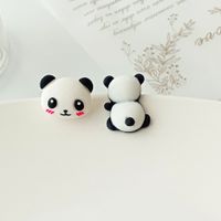 Cute Panda Synthetic Resin Ear Studs main image 1