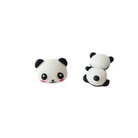 Cute Panda Synthetic Resin Ear Studs main image 2