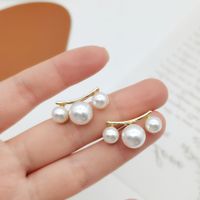 Simple Style Heart Shape Flower Resin Inlay Artificial Pearls Rhinestones Drop Earrings 1 Pair sku image 7