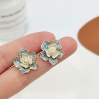 Simple Style Heart Shape Flower Resin Inlay Artificial Pearls Rhinestones Drop Earrings 1 Pair sku image 22