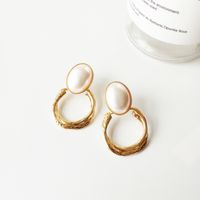 Simple Style Heart Shape Flower Resin Inlay Artificial Pearls Rhinestones Drop Earrings 1 Pair sku image 20