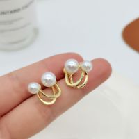 Simple Style Heart Shape Flower Resin Inlay Artificial Pearls Rhinestones Drop Earrings 1 Pair sku image 16