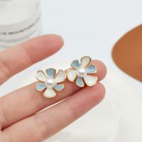 Simple Style Heart Shape Flower Resin Inlay Artificial Pearls Rhinestones Drop Earrings 1 Pair sku image 9