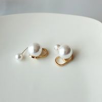 Simple Style Heart Shape Flower Resin Inlay Artificial Pearls Rhinestones Drop Earrings 1 Pair sku image 25