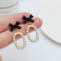Simple Style Heart Shape Flower Resin Inlay Artificial Pearls Rhinestones Drop Earrings 1 Pair sku image 21