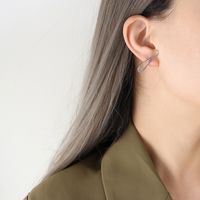Fashion Bow Knot Titanium Steel Earrings Plating Stainless Steel Earrings sku image 1