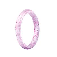 Fashion Solid Color Silica Gel Sequins Rings sku image 1