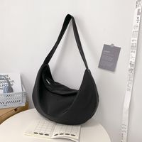 Women's Medium Nylon Solid Color Fashion Square Zipper Crossbody Bag sku image 2