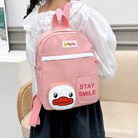 Girl's Medium All Seasons Canvas Cartoon Cute Square Zipper Fashion Backpack sku image 5