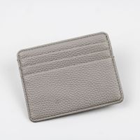 Unisex Pu Leather Solid Color Basic Square Card Holder sku image 4