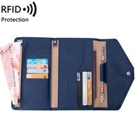 Unisex Business Basic Classic Style Solid Color Pu Leather Rfid Passport Holders sku image 7