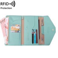Unisex Business Basic Classic Style Solid Color Pu Leather Rfid Passport Holders sku image 5