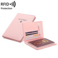 Unisex All Seasons Pu Leather Letter Solid Color Fashion Square Open Card Holder main image 2