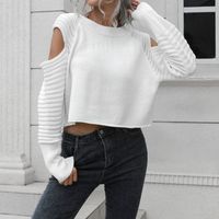 Women's Sweater Long Sleeve Sweaters & Cardigans Fashion Solid Color main image 1