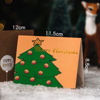 Christmas Christmas Tree Deer Paper Christmas Festival Card sku image 4
