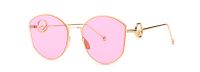 Unisex Fashion Solid Color Resin Round Frame Full Frame Sunglasses sku image 5