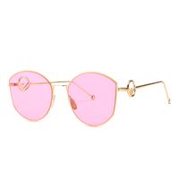Unisex Fashion Solid Color Resin Round Frame Full Frame Sunglasses main image 5