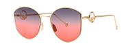 Unisex Fashion Solid Color Resin Round Frame Full Frame Sunglasses sku image 8