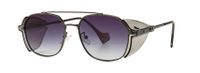 Unisex Fashion Solid Color Resin Round Frame Full Frame Sunglasses sku image 1