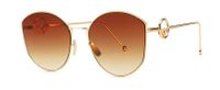 Unisex Fashion Solid Color Resin Round Frame Full Frame Sunglasses sku image 7