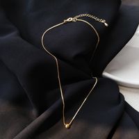 Simple Style Geometric Alloy Plating Necklace main image 4