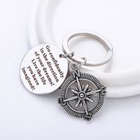 Fashion Compass Stainless Steel Bag Pendant Keychain main image 4