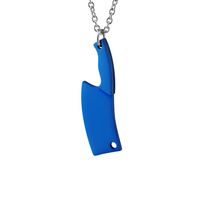 Exaggerated Kitchen Knife Stainless Steel Necklace Plating Stainless Steel Necklaces sku image 4