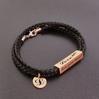 Style Simple Carré Acier Au Titane Bracelets Acier Inoxydable Bracelets main image 1