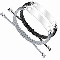 Simple Style Solid Color Stainless Steel Bracelets Knitting Stainless Steel Bracelets main image 5