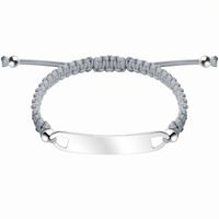 Simple Style Solid Color Stainless Steel Bracelets Knitting Stainless Steel Bracelets sku image 1