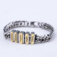 Mode Lettre Acier Inoxydable Bracelets Acier Inoxydable Bracelets sku image 3