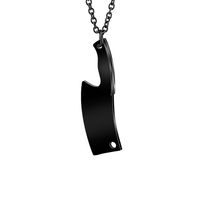 Exaggerated Kitchen Knife Stainless Steel Necklace Plating Stainless Steel Necklaces sku image 3