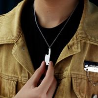 Exaggerated Kitchen Knife Stainless Steel Necklace Plating Stainless Steel Necklaces main image 2
