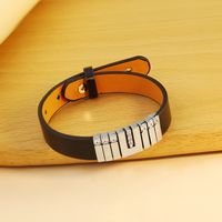 Fashion U Shape Pu Leather Plating Bracelets main image 3