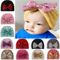 Niños Unisex Moda Nudo De Lazo Lentejuelas Gorro De Lana main image 7