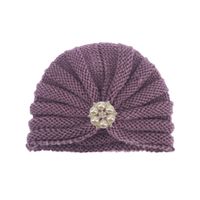 Children Unisex Fashion Solid Color Pearl Baby Hat sku image 1