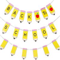 Back To School Fruit Paper Party Flag main image 4