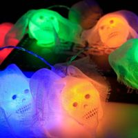 Halloween Gothic Skull Pvc Party String Lights main image 5