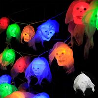 Halloween Gothic Skull Pvc Party String Lights sku image 3