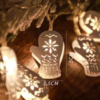 Christmas Cute Gloves Pvc Party String Lights sku image 2