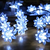 Birthday Romantic Flower Plastic Party String Lights sku image 6