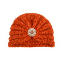 Children Unisex Fashion Solid Color Pearl Baby Hat main image 5