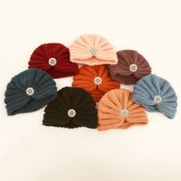 Children Unisex Fashion Solid Color Pearl Baby Hat main image 6