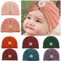 Children Unisex Fashion Solid Color Pearl Baby Hat main image 1