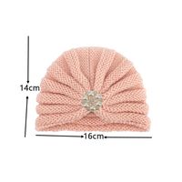 Children Unisex Fashion Solid Color Pearl Baby Hat main image 3