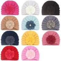 Kinder Unisex Mode Blume Perlen Beanie-mütze sku image 1