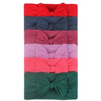 Cute Bow Knot Nylon Hair Band 6 Pieces main image 3