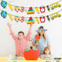 Back To School Fruit Paper Party Flag main image 3
