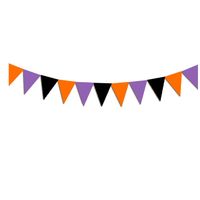 Halloween Pumpkin Ghost Paper Party Hanging Ornaments Flag sku image 3