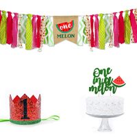 Birthday Watermelon Cloth Party Flag sku image 7